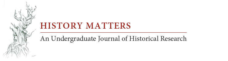 History Matters - An Undergraduate Journal of Historical Research (Appalachian State University)
